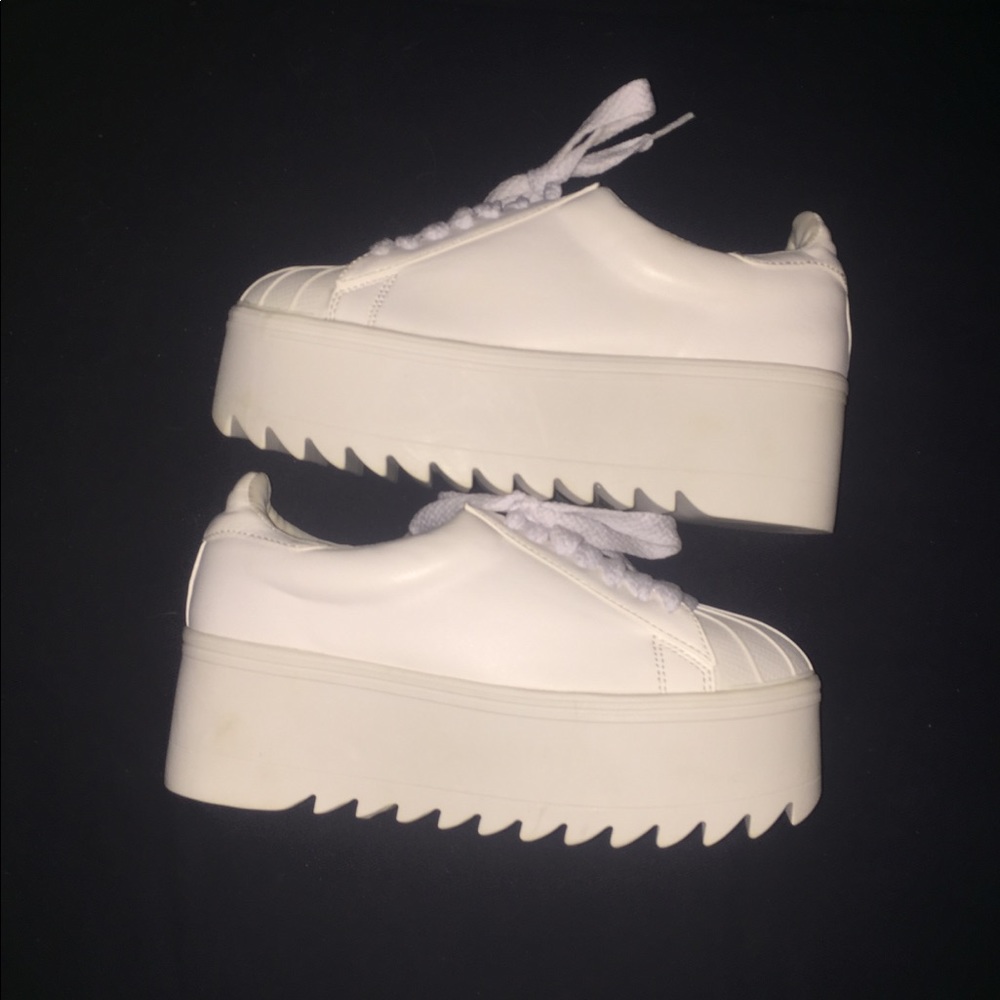 Jeffrey Campbell Women’s White Sneakers